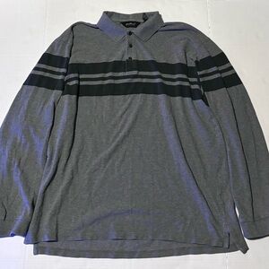 Bauer Charcoal Polo with Ebony Stripes